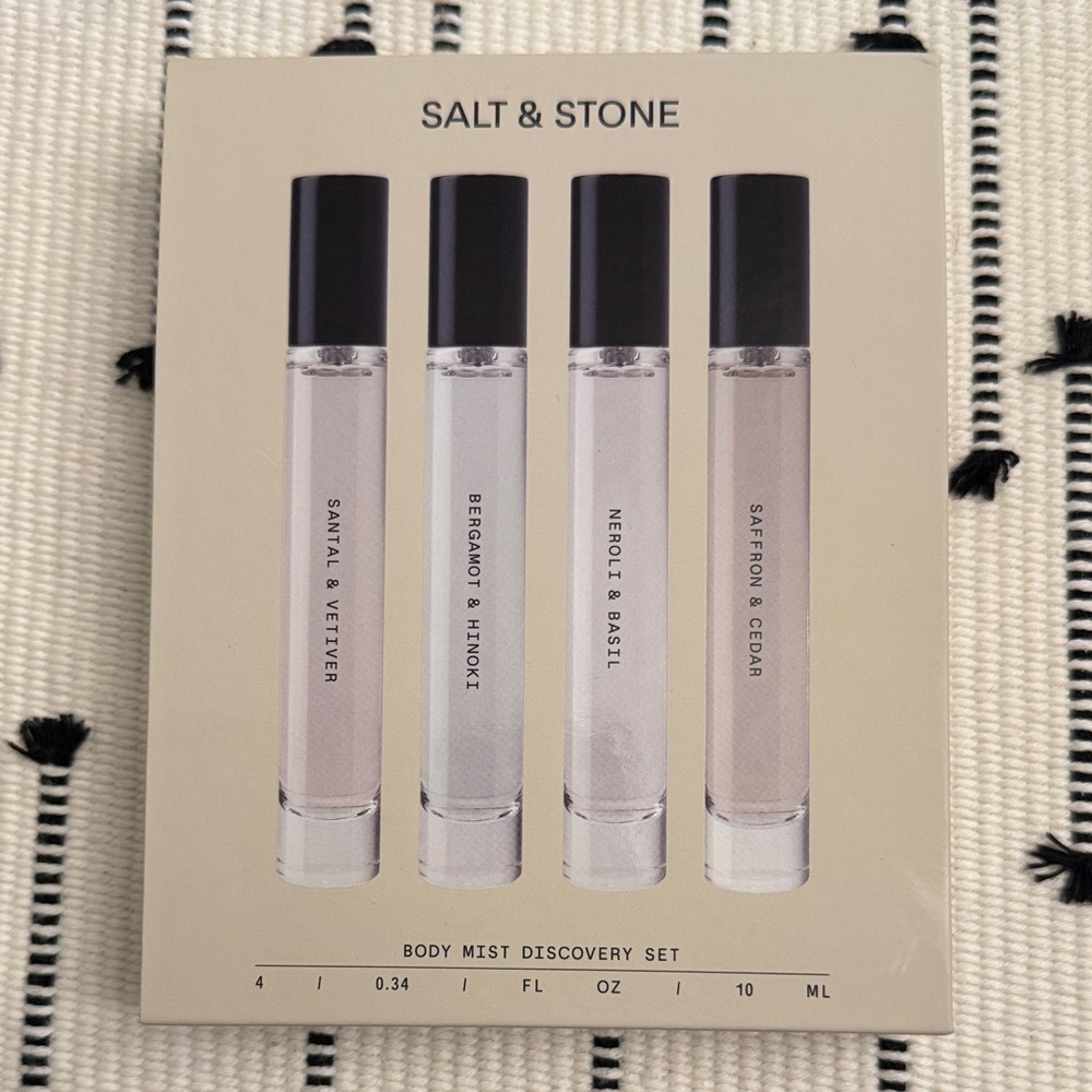 Salt & Stone Body Mist Discovery Set - Black and White